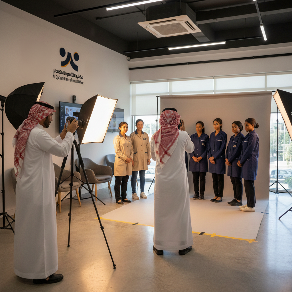استوديو تصوير احترافي لمكتب الاستقدام - خدمات تسويق متكاملة